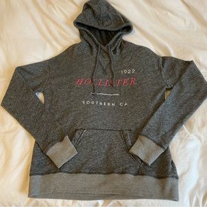 Grey Hollister Hoodie Size Medium